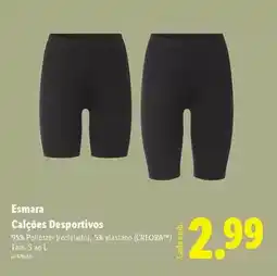 Lidl Esmara - calçoes desportivos promoção