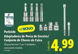 Lidl Parkside - parkside adaptadores de porca de encaixe/ conjunto de chaves de caixa promoção