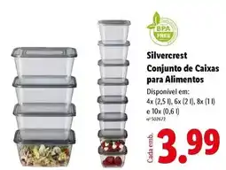 Lidl Silvercrest - silvercrest conjunto de caixas para alimentos promoção