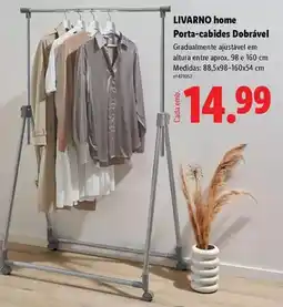 Lidl Livarno home porta-cabides dobrável promoção