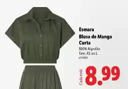 Lidl Esmara - blusa de manga curta promoção