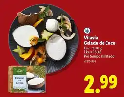 Lidl Vitasia - gelado de coco promoção