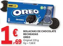 E.Leclerc Bolachas de chocolate recheadas oreo promoção