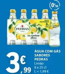 E.Leclerc Água com gás sabores pedras promoção