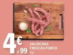E.Leclerc Salsichas frescas porco promoção