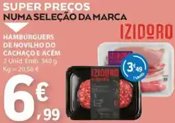 E.Leclerc Hamburguers de novilho do cachaço e acém promoção