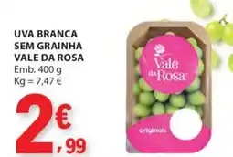 E.Leclerc Uva branca sem grainha vale da rosa promoção