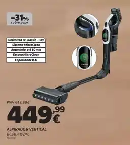 Radio Popular Classic - aspirador vertical bcs1041ivac promoção