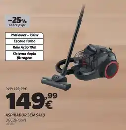 Radio Popular Aspirador sem saco bgc2170wt promoção