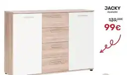 Homy Casa Jacky - aparador com 2 portas e 4 gavetas promoção