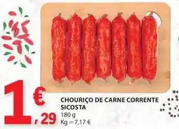 E.Leclerc Chouriço de carne corrente sicosta promoção