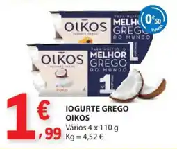 E.Leclerc Iogurte grego oikos promoção