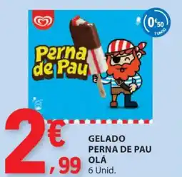 E.Leclerc Gelado perna de pau olá promoção