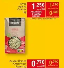 Recheio Oriente - açúcar branco amanhecer papel promoção