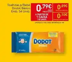 Recheio Dodot - toalhitas p/bebé basico promoção