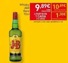 Recheio J&b - whisky rare promoção