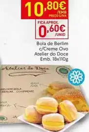 Recheio Atelier do doce - bola de berlim c/creme ovo atelier do doce promoção