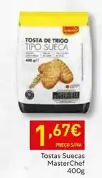 Recheio Masterchef - tostas suecas promoção