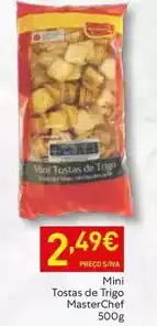 Recheio Masterchef - mini tostas de trigo promoção