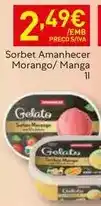 Recheio Amanhecer - sorbet morango/manga promoção