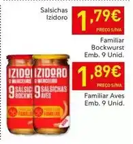 Recheio Izidoro - salsichas promoção