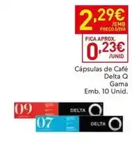 Recheio Delta q - cápsulas de café promoção