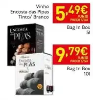 Recheio Encosta das perdizes - vinho encosta das pipas tinto promoção