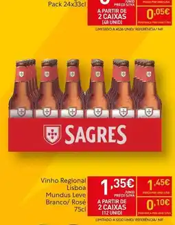 Recheio Sagres - vinho regional promoção
