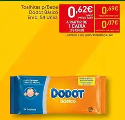 Recheio Dodot - toalhitas p/bebé promoção