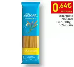 Recheio Nacional - esparguete promoção