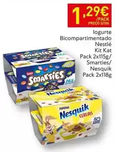 Recheio Nestlé - logurte bicompartimentado promoção
