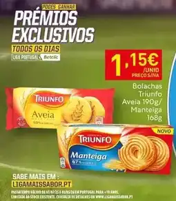 Recheio Triunfo - bolachas aveia promoção
