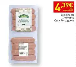 Recheio Casa portuguesa - salsicha de churrasco promoção