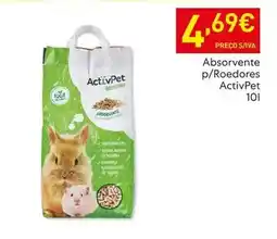 Recheio Activpet - absorvente p/roedores promoção