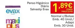 Recheio Evax - penso higiénico diário salvaslip promoção