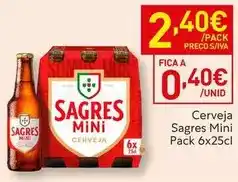 Recheio Sagres mini - cerveja promoção