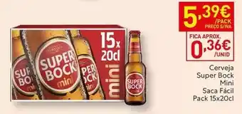 Recheio Mini - cerveja super bock promoção
