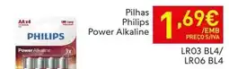 Recheio Philips - pilhas power alkaline promoção