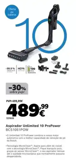 Radio Popular A+ - aspirador unlimited 10 propower bcs1051pow promoção