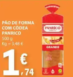 E.Leclerc Pão de forma com codea panrico promoção