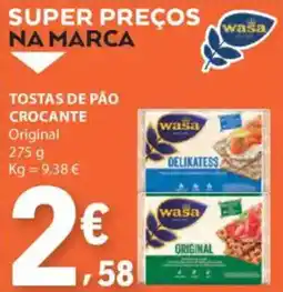 E.Leclerc Tostas de pão crocante promoção