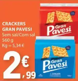 E.Leclerc Crackers gran pavesi promoção