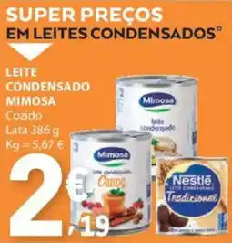 E.Leclerc Leite condensado mimosa cozido promoção