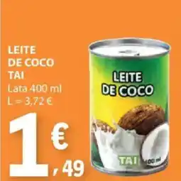 E.Leclerc Leite de coco Tai promoção