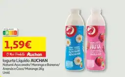 Auchan logurte Líquido AUCHAN promoção