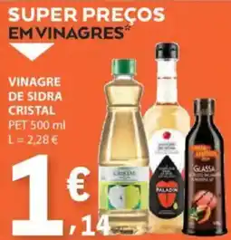 E.Leclerc Vinagre de sidra cristal pet promoção