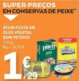 E.Leclerc Atum posta em óleo vegetal bom petisco promoção