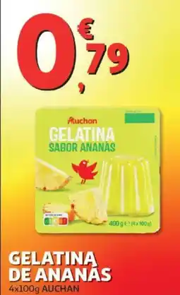 Auchan Gelatina de ananás promoção