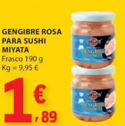 E.Leclerc Gengibre rosa para sushi miyata promoção