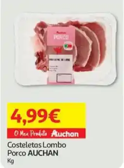 Auchan Costeletas Lombo Porco AUCHAN promoção